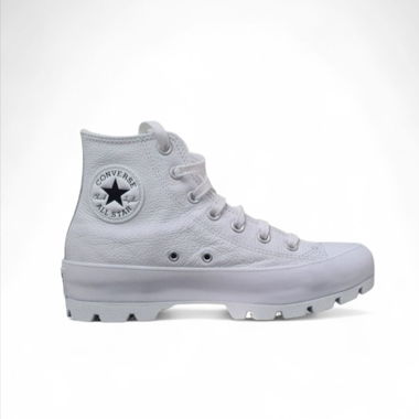 Converse en cuir blanc. Taille 38 EUR, 39 CH