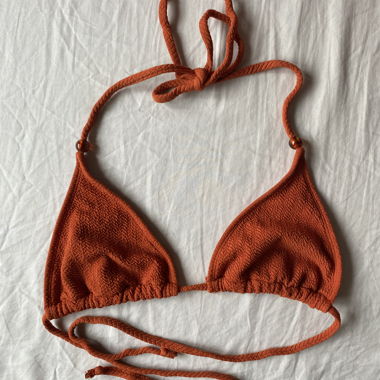 Top bikini arancione