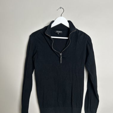 Maglione Indicode nero con zip XS