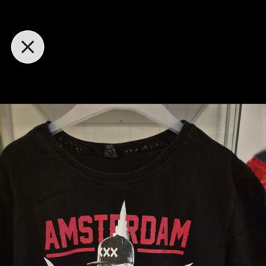  Amsterdam T-Shirt Gr. M schwarz Tattoo Style