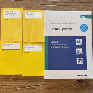 Set di libri di testo di letteratura tedesca