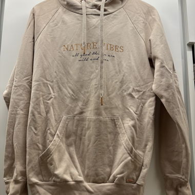 Sweat à capuche LASCANA beige 36/38