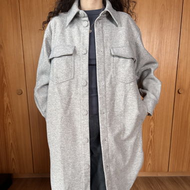 Long grey overshirt 