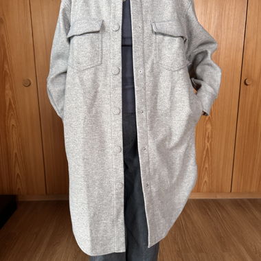 Long grey overshirt 