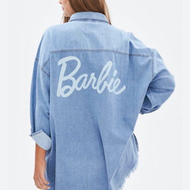 Missguided x Barbie Denim Shirt
