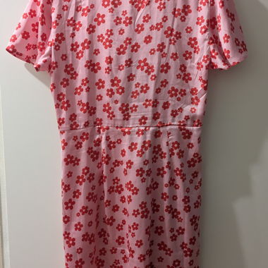 Clockhouse Kleid rosa mit Blumen, Grösse 44