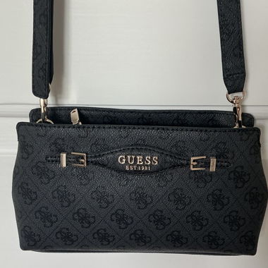 GUESS Schultertasche schwarz