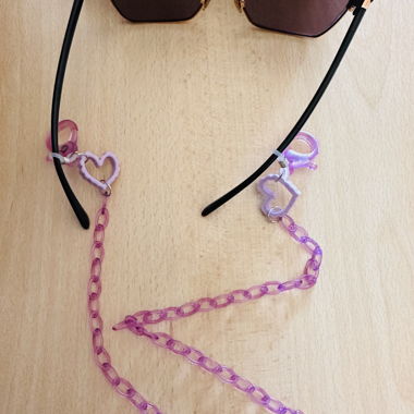 Brillenkette mit Herz