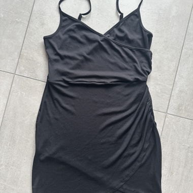 Black dress with thin straps