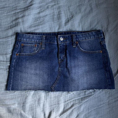 Mini-jupe en denim bleu Levi’s