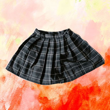 Greyish black skirt