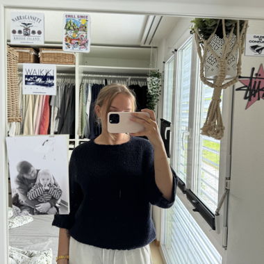 Maglione in maglia nero
