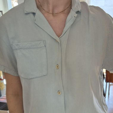 Bluse Blau - Mustique - Nachhaltig