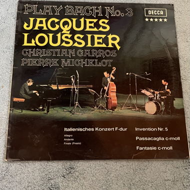 LP Bach di Jacques Loussier