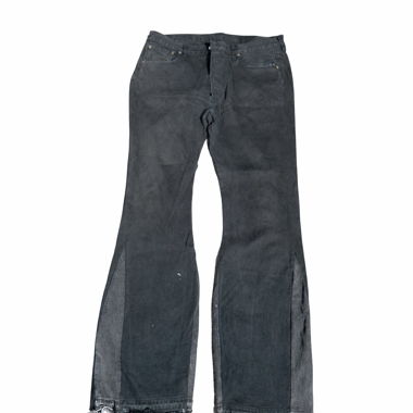 Schwarze Flared Jeans Handgemacht