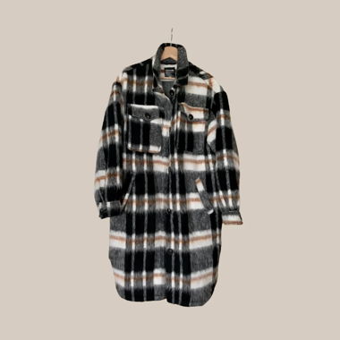 plaid jacket (L)