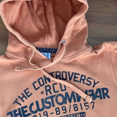 Hoodie rose avec imprimé, taille XL