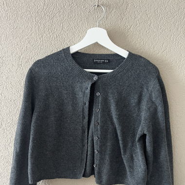 gilet en laine gris 