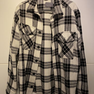 Flannel quadrillée noir et blanc 