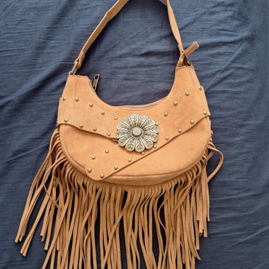 Sac bandoulière à franges