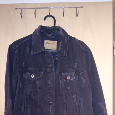 Veste en jeans grise 