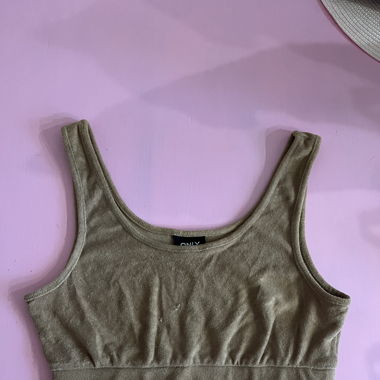 Only cute fluffy top/Bralette🩵