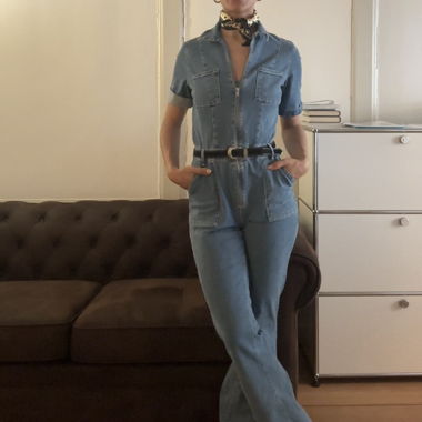 Denim Jumpsuit MANGO