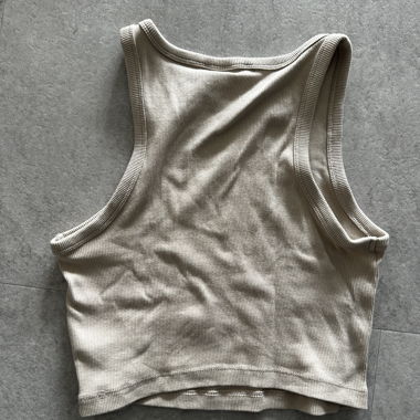 Beige crop top