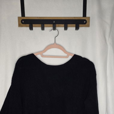 Pull en maille noir