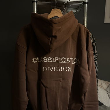 Brown Zipper Hoodie with Tag