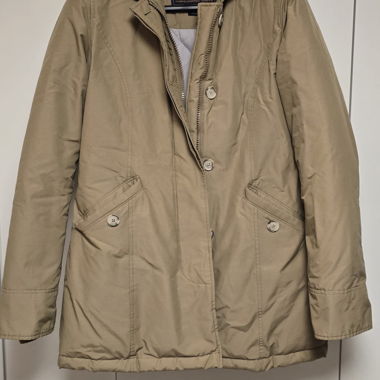 Woolrich Winterjacke mit Kapuze, beige