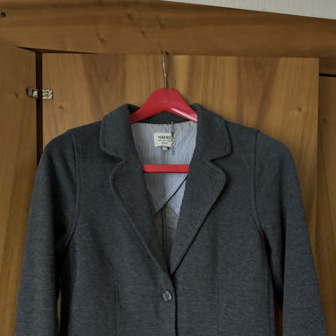Premium Damen Blazer Sweatblazer Anthrazit