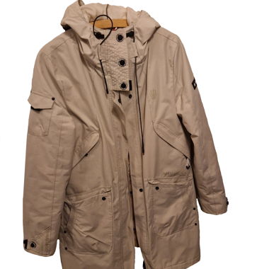 Giacca beige Navahoo con cappuccio