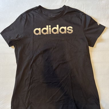 Black Adidas T-shirt with logo