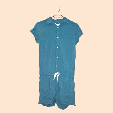 Ensemble-Short Blau Entenfarbe Twintip