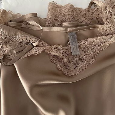Intimissimi Silk Chemise camel rosé