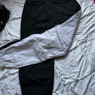Jeans nero e bianco