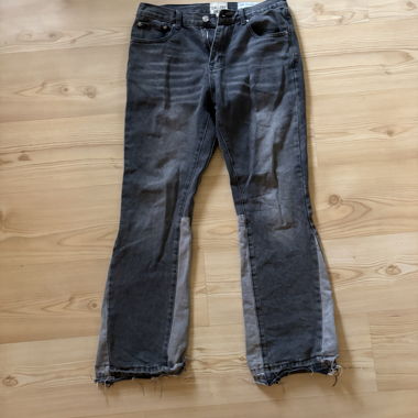 Jeans a zampa Gallery Dept grigi taglia S
