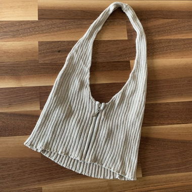 Beige Top gewebtes mit Reissverschluss
