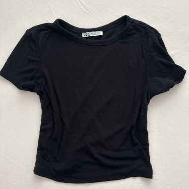 T-shirt noir Zara