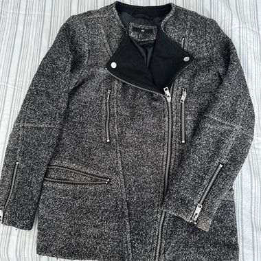 Winterjacke in Melange-Optik