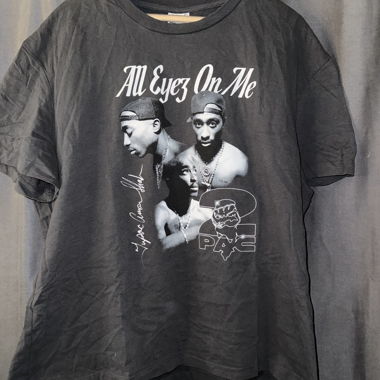 Tupac T-shirt black/grey