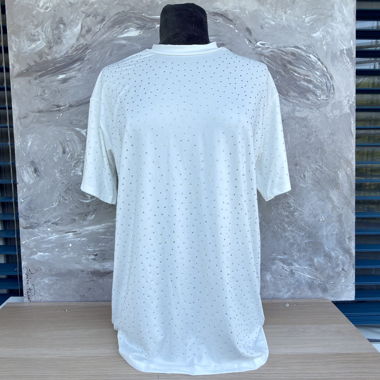 T-Shirt weiss mit Strass