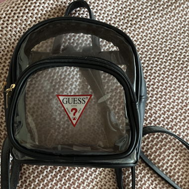 Guess clear backpack mini