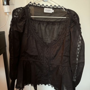 CHARO RUIZ Black lace blouse