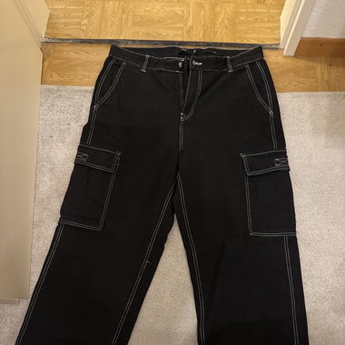 Schwarze Cargo Baggy jeans