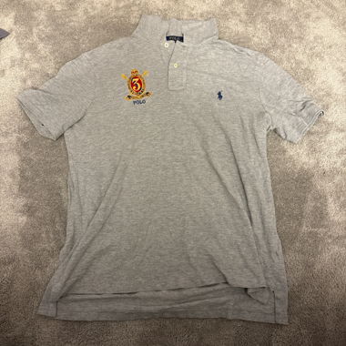 Grey Ralph Lauren polo shirt Vintage