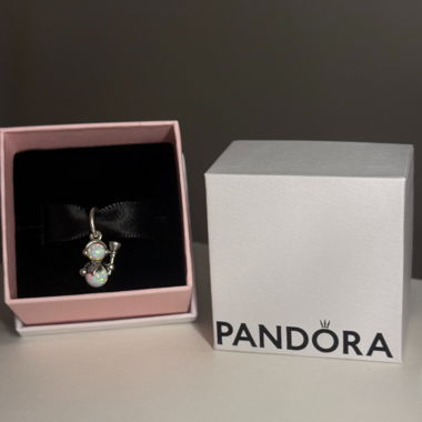 Ciondolo Pandora pupazzo di neve
