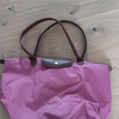 Pink Longchamp bag