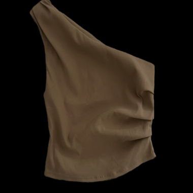 Top Monospalla Marrone